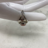 925 WOMEN'S RING silver pink 6.75