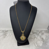WOMEN'S NECKLACE gold green purple
