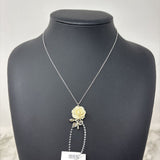 WOMEN'S NECKLACE silver ivory