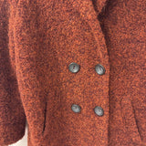 WOMEN'S COAT orange black mix S/44