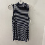 ATHLETA WOMEN'S TANK/CAMI navy white stripe XS