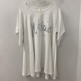 NEW COLLECTION WOMEN'S PLUS TOP white Plus