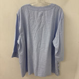 SIGRID OLSEN WOMEN'S PLUS TOP blue Plus