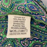 kasturi WOMEN'S KIMONO/DUSTER blue green pink paisley