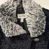 JOSEPH RIBKOFF WOMEN'S COAT black grey 14