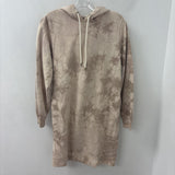 GAP WOMEN'S DRESS beige brown tie-dye XS