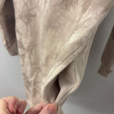 GAP WOMEN'S DRESS beige brown tie-dye XS