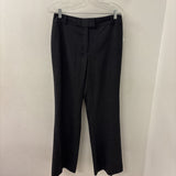MELANIE LYNE WOMEN'S PANTS grey burgundy pinstripe 12