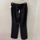 MELANIE LYNE WOMEN'S PANTS grey burgundy pinstripe 12