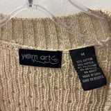 WOMEN'S CARDIGAN beige gold mix M