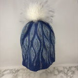 WOMEN'S HAT blue white L