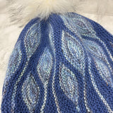 WOMEN'S HAT blue white L