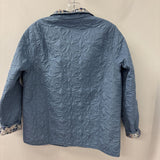 CREATION WOMEN'S COAT blue with print M