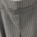 SARAH PACINI WOMEN'S PANTS black white stripe XL
