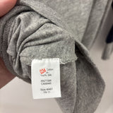 J CREW WOMEN'S T-SHIRT grey heather with navy S