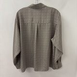 RENA ROWAN WOMEN'S BLOUSE/SHIRT grey black geo 12