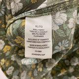 DENVER HAYES WOMEN'S BLOUSE/SHIRT green yellow floral xl