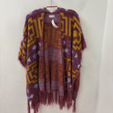 FREE PEOPLE WOMEN'S KIMONO/DUSTER pink yellow purple