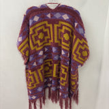 FREE PEOPLE WOMEN'S KIMONO/DUSTER pink yellow purple