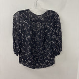 WOMEN'S BLOUSE/SHIRT black floral print S