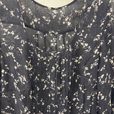 WOMEN'S BLOUSE/SHIRT black floral print S