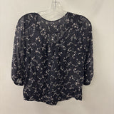 WOMEN'S BLOUSE/SHIRT black floral print S