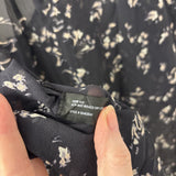 WOMEN'S BLOUSE/SHIRT black floral print S