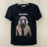 MAX MARA WOMEN'S T-SHIRT black grey XS