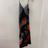 ALL SAINTS WOMEN'S DRESS grey black orange 0