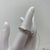 WOMEN'S RING silver bling 7