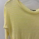 WOMEN'S SWEATER yellow white S