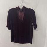 THEORY WOMEN'S TOP burgundy S