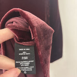 THEORY WOMEN'S TOP burgundy S