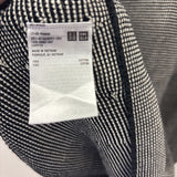 UNIQLO WOMEN'S SWEATER black white geo S