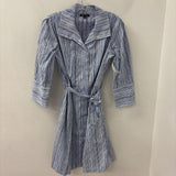 JEOFFER CAOC WOMEN'S DRESS blue white black stripe S