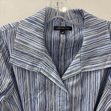 JEOFFER CAOC WOMEN'S DRESS blue white black stripe S