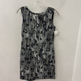MARELLA WOMEN'S DRESS grey black print 6