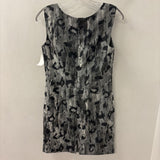 MARELLA WOMEN'S DRESS grey black print 6
