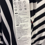 JOSEPH RIBKOFF WOMEN'S DRESS white black red blue stripe 10