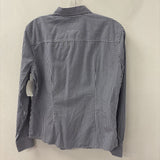 BROOKS BROTHERS WOMEN'S BLOUSE/SHIRT navy white gingham with red contrast 8