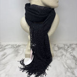 ECLISSY WOMEN'S SCARF/SHAWL black with silver sparkle