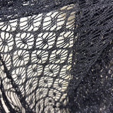 ECLISSY WOMEN'S SCARF/SHAWL black with silver sparkle