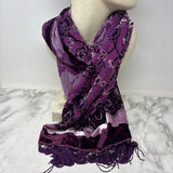WOMEN'S SCARF/SHAWL purple paisley