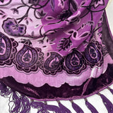 WOMEN'S SCARF/SHAWL purple paisley