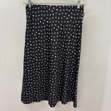 LOFT WOMEN'S SKIRT black white heart print M