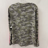 BOBEAU WOMEN'S TOP green camo L