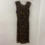Banana Republic WOMEN'S DRESS black tan print XS