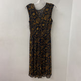 Banana Republic WOMEN'S DRESS black tan print XS