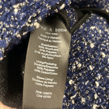 RAG & BONE WOMEN'S BLAZER/JACKET navy with white flecks 6