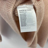 Club Monaco WOMEN'S CASHMERE pale pink and white mix S